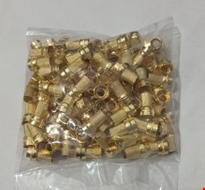 فیش رسیوری وارداتی طلایی رنگ 100 عددی